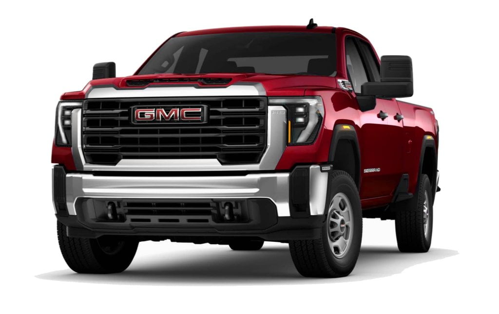 Image shows the GMC Sierra 2500 HD Duramax 6.6 Liter V-8 Turbo Diesel pickup truck with the Allison 10L1000 10-Speed automatic transmission, to present the Oregon diesel truck repair service of Cummins Automotive & Diesel Service, in Sherwood, Oregon.