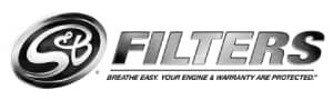 Image shows the S&B Filters logo for Cummins Automotive & DIesel Service, a diesel truck repair shop that services Ford, Dodge, GM, GMC, and Chevrolet trucks with S&B parts.